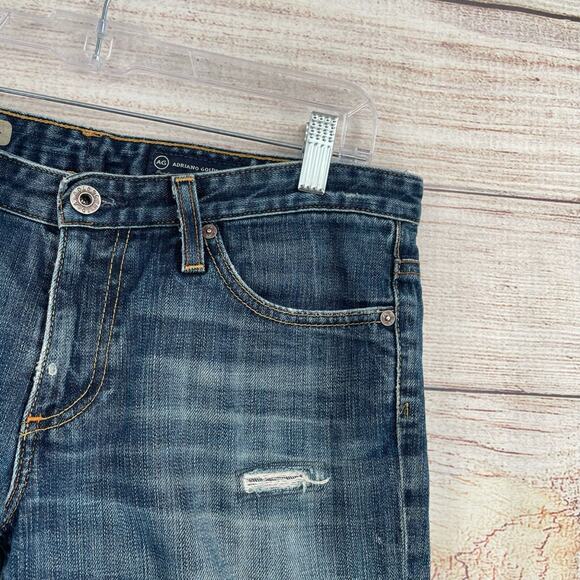 AG Adriano Goldschmied The Malibu Crop Pant Jeans Women's 29 Blue Medium Wash - Picture 4 of 13